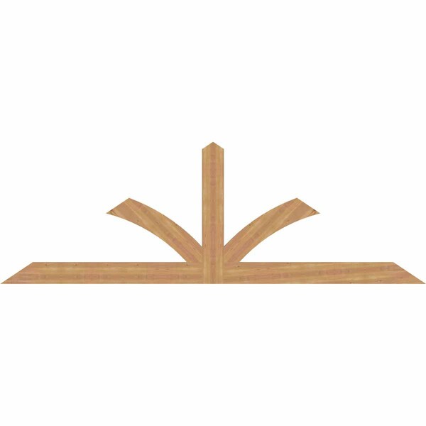 Ekena Millwork Richland Timber Gable Bracket, Western Red Cedar, 108"W x 36"H x 1 1/2"D x 5 1/2"F, 8/12 Pitch GBW108X36X0206RIC00SWR - main